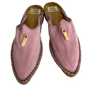 New orchid suede espadrilles size 39